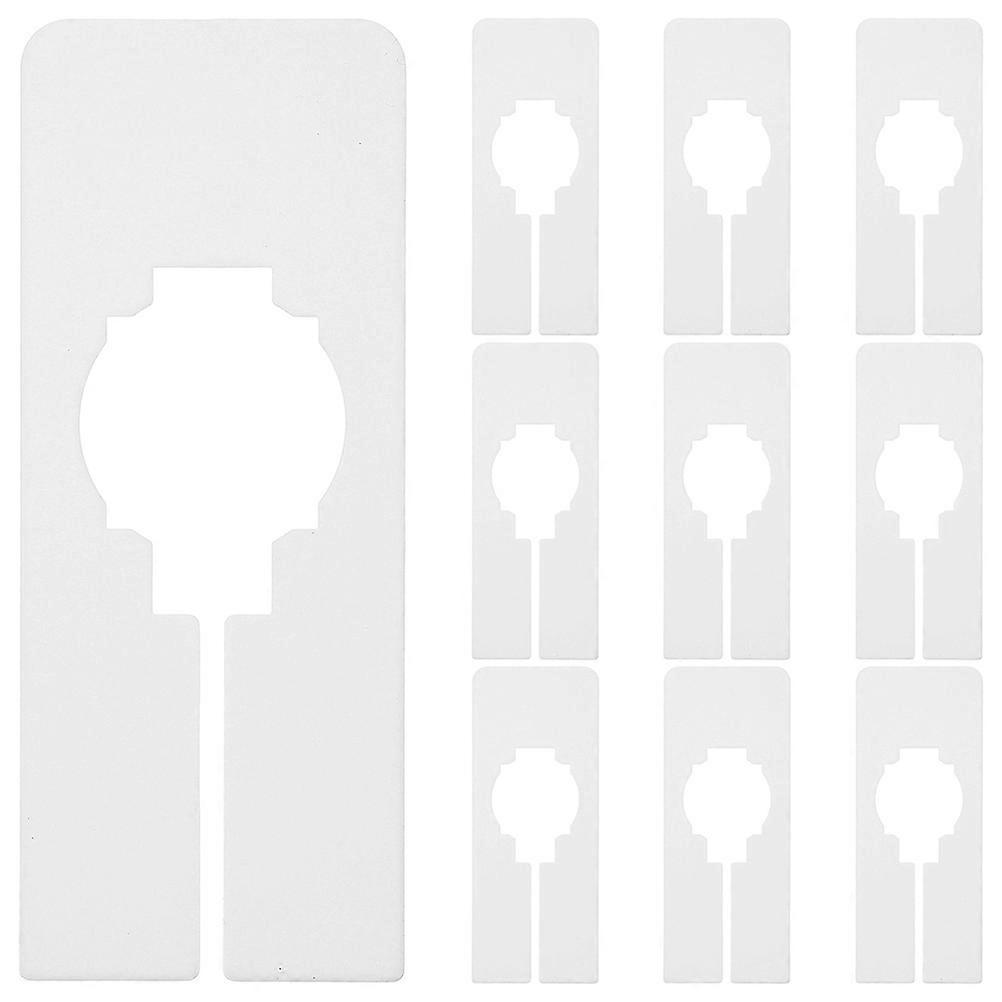 30pcs White Clothes Dividers for Closet Organizers Lightweight Wardrobe Hanger Separators with Labels Easy to Use Storage Rack Dividers for Use