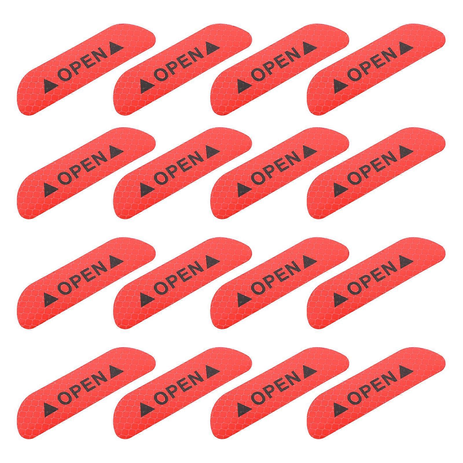 28Pcs Automotive Reflective Tape Stickers For Car Accessories Dark Environment 9.5X2.5CM Safety Warning