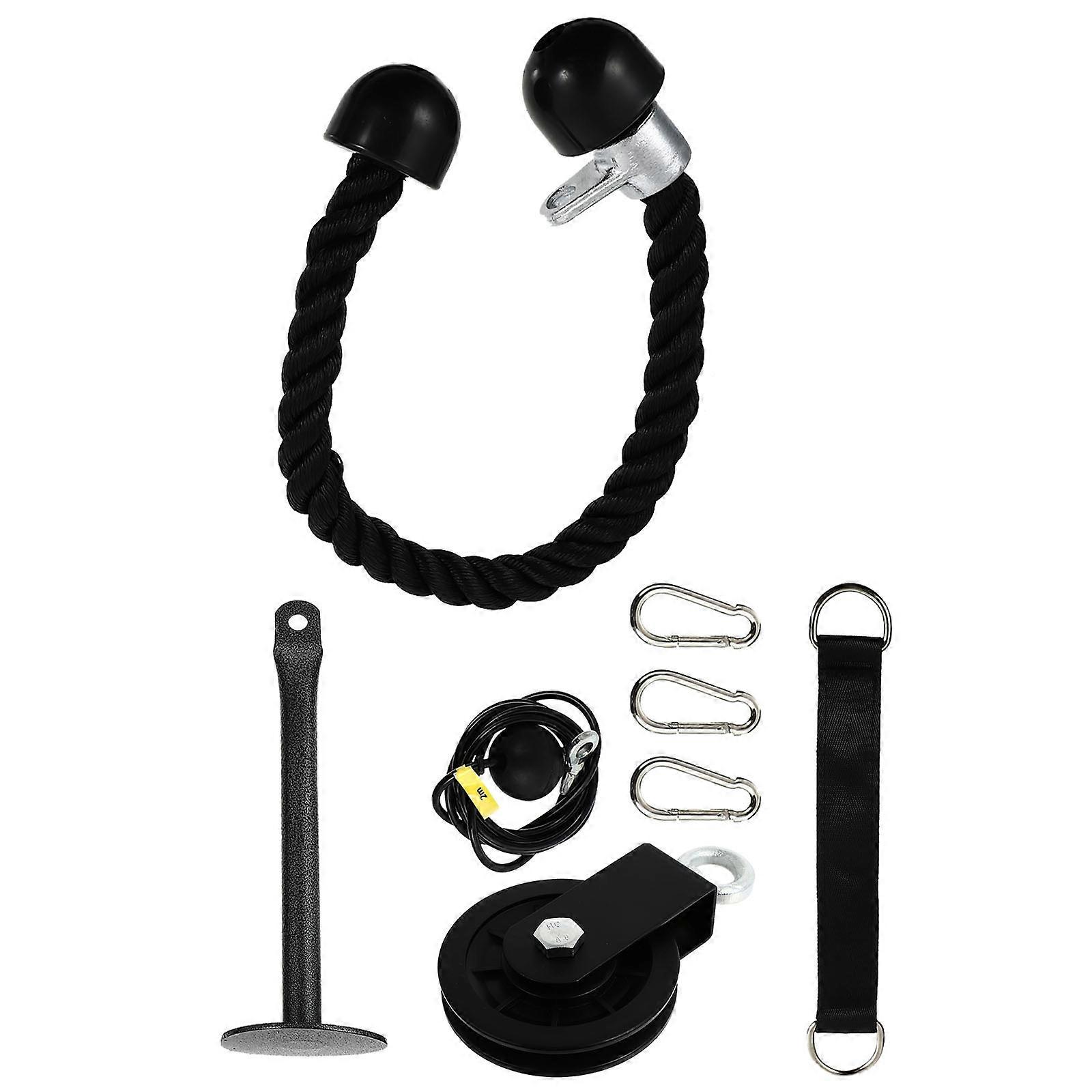 Ergonomic Grip Tricep Rope Set Ideal For Home Workout In Assorted Color For Optimal Muscle Exercise 1 Set