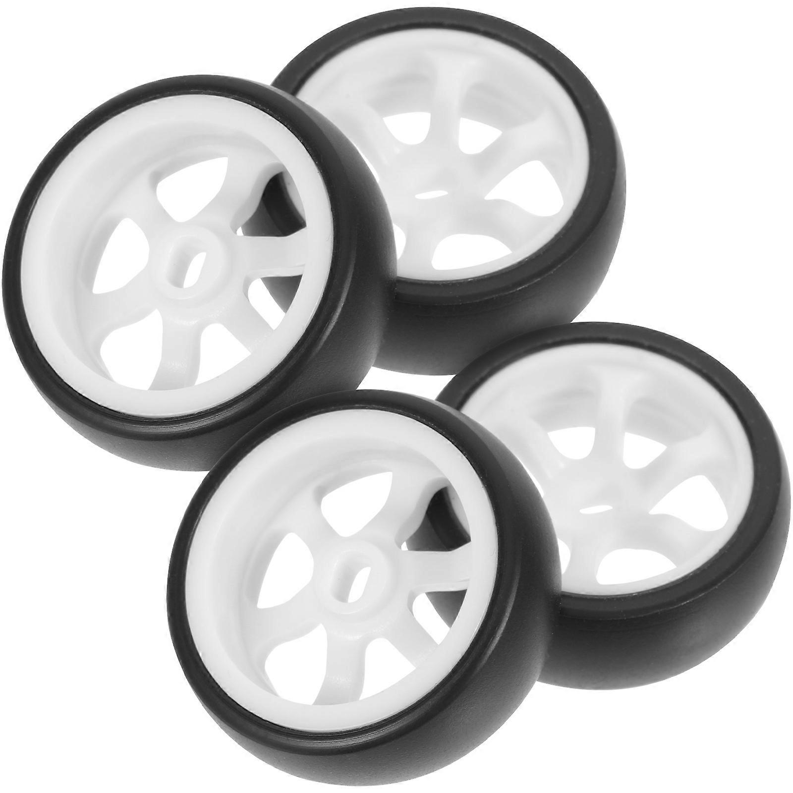 Replacement Toy Racing Car Wheel 2.4X2.4cm Assorted Color Ideal For Gift Giving And Child Play 4Pcs