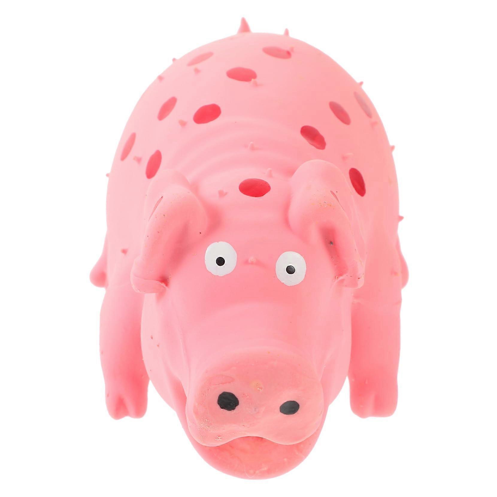 Decorative Teething Toy Squeaky Pig For Dogs Plush Dog Toy Interactive Puppy Chewers Emulsion