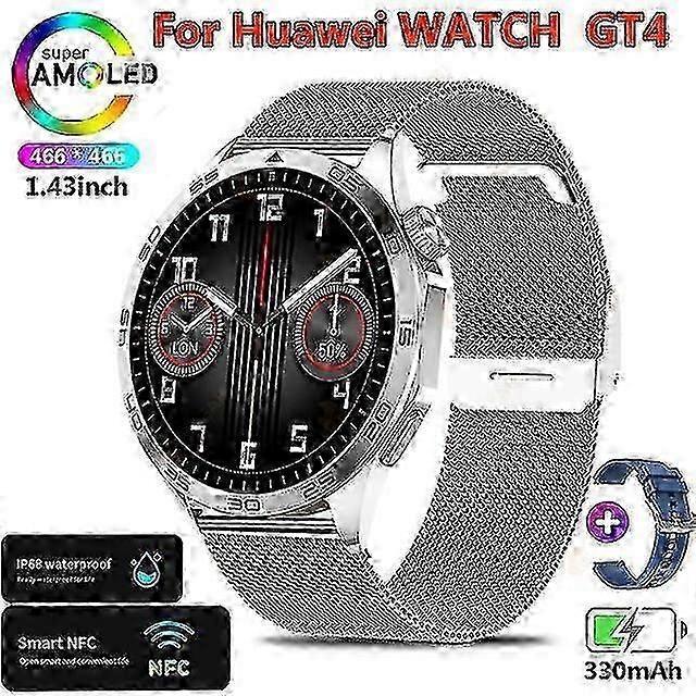 Watch GT4 For Huawei Smart Watch Adult GPS Tracker 1.43 Inch 466*466 HD Screen Always Display Bluetooth Call Smartwatch New 2025