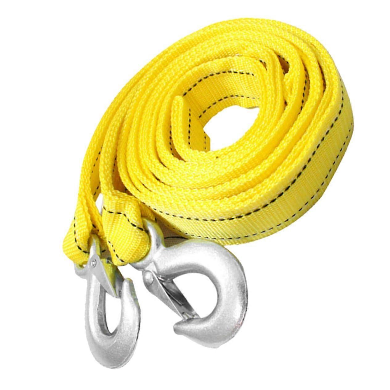 Tow Rope for Trucks – Nylon Tow Strap with Metal Hook, Corrosion-Resistant, Durable for Cars and Trucks, 5T Pulling Force