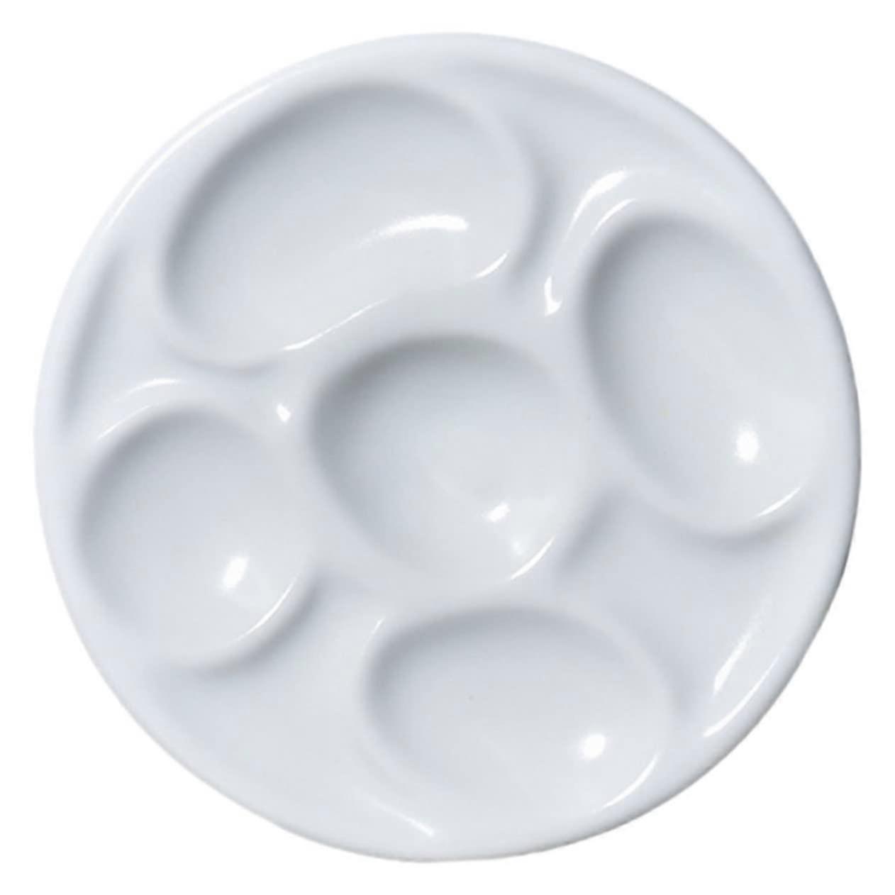 Chinese Painting Palette Artist Painting Ink Pigment Bowls Mixing Plates Multifunctional Practical Colour Mixer Varnish Ceramic White