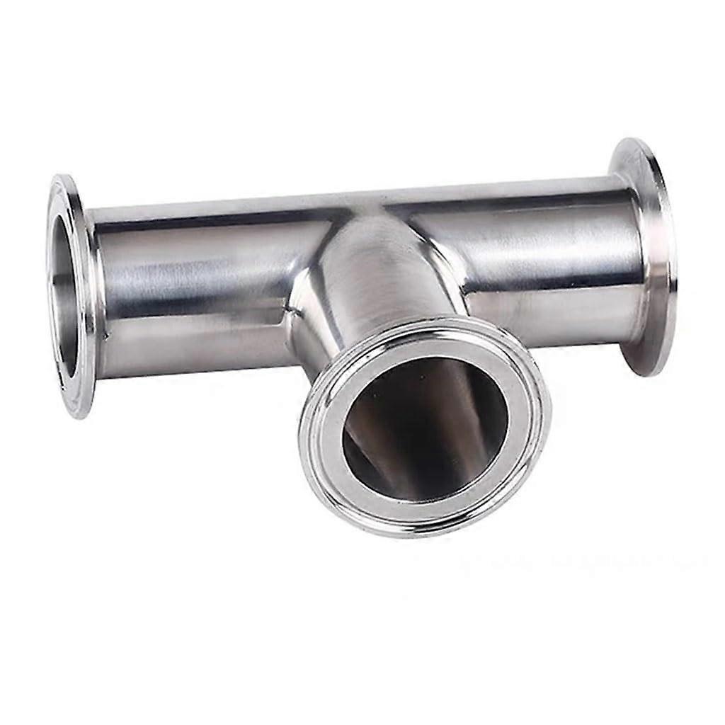 304 stainless steel sanitary ferrule, 3way Tconnector, 1.5–4 inch TriClamp