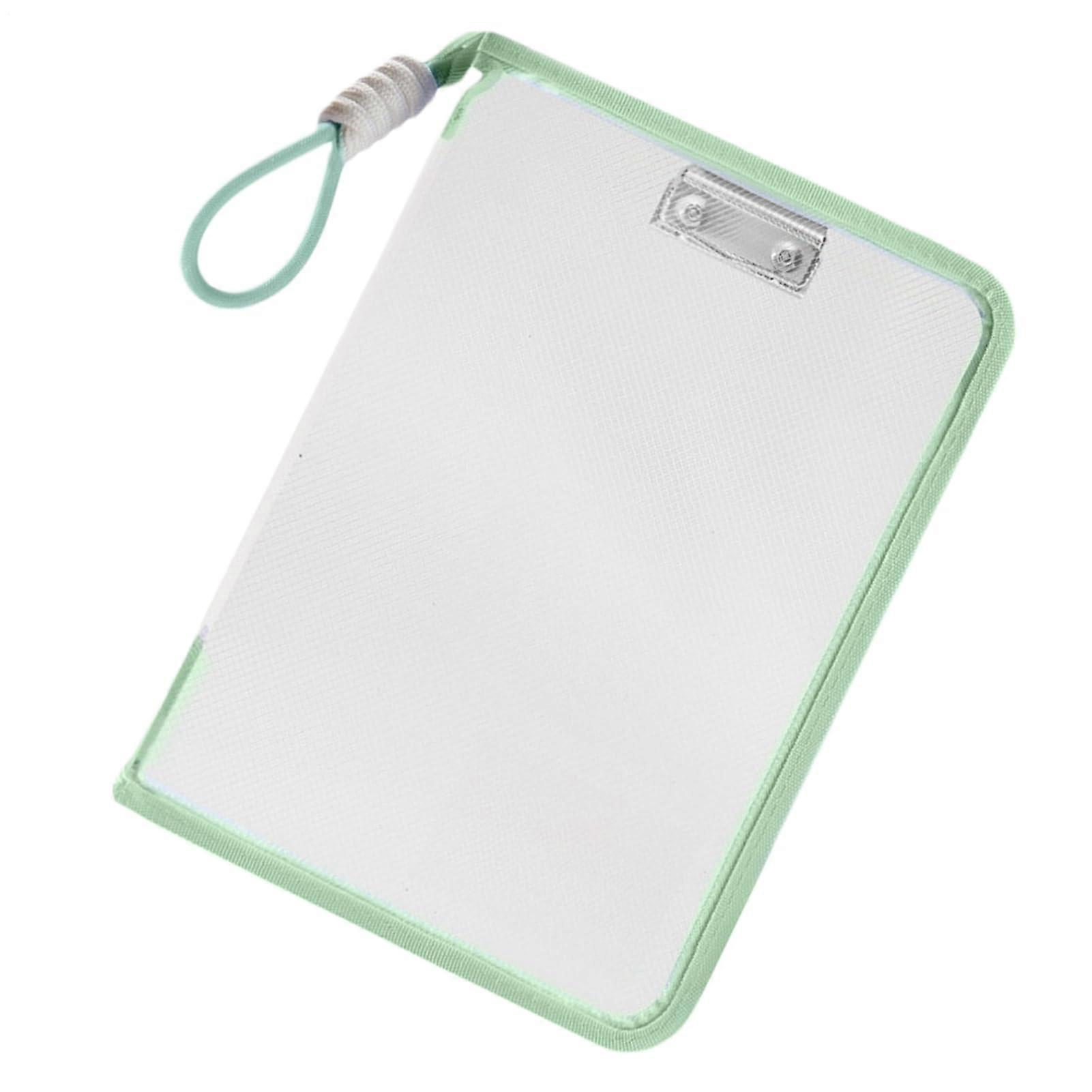 Buchhülle Mit Reißverschluss - Wasserdichte Buchschutz Hülle In Hellgrün, Organizer Für Notizen & Dokumente, Ideal Für Schüler & Erwachsene