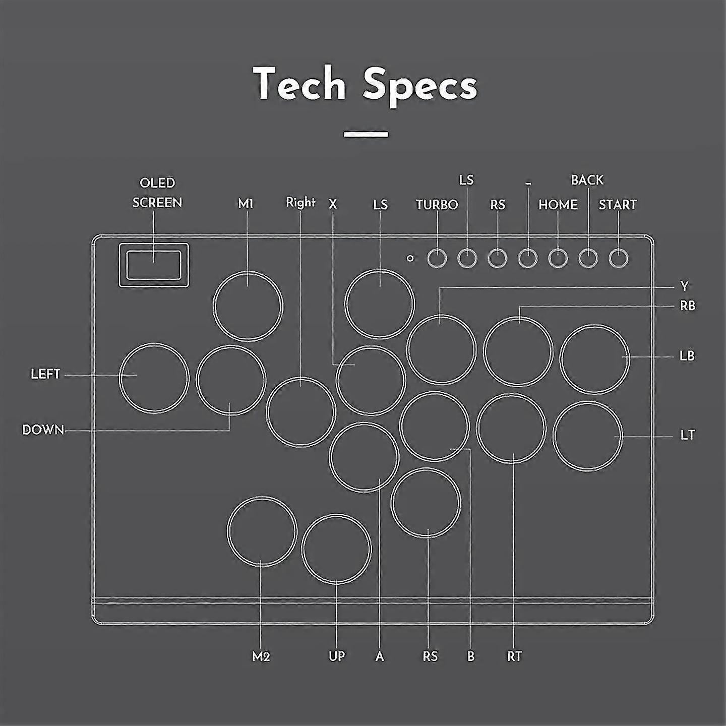 For 16keys allbutton arcade stick controller with turbo