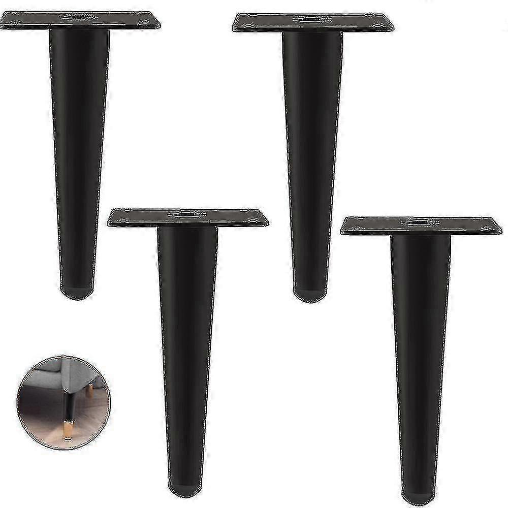 Set di 4 gambe dritte per divano, tavolo, mobile e comodino