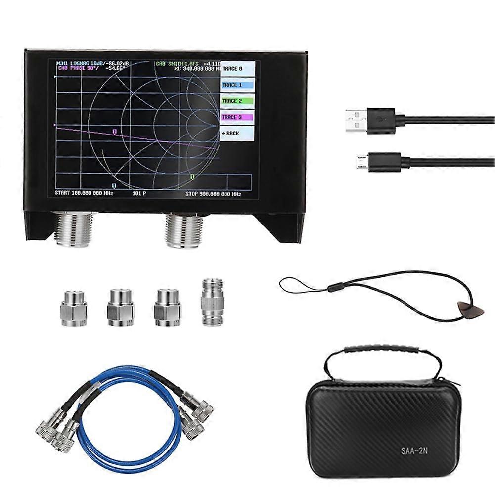 3G vector network analyzer, 4.0inch touchscreen SAA2N antenna analyzer shortwave with iron case