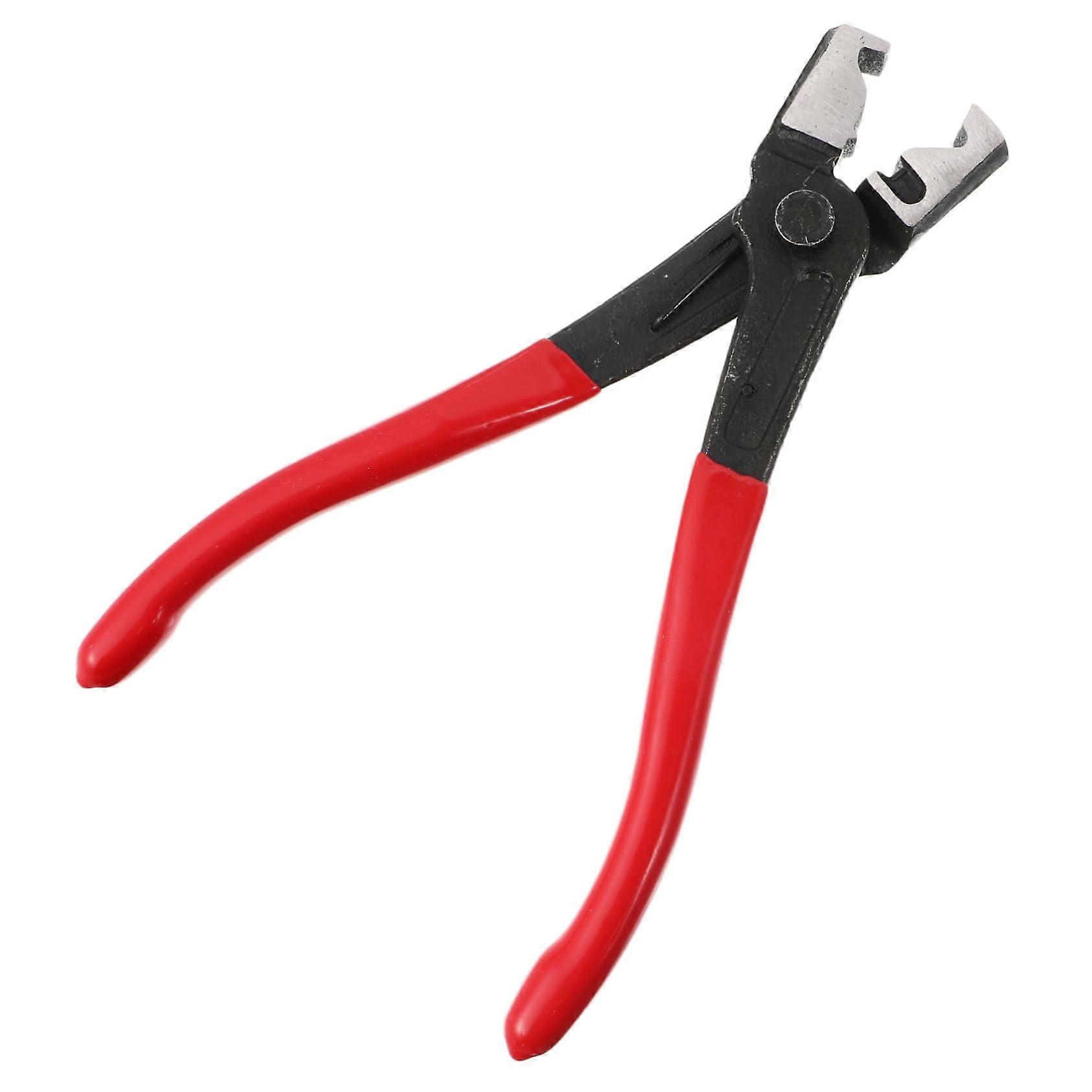Ergonomic Swivel Flat Band Hose Clamp Pliers for Car Water Pipe Repair, Durable Steel Construction, Non-Slip Grip, Fits Tight Spaces