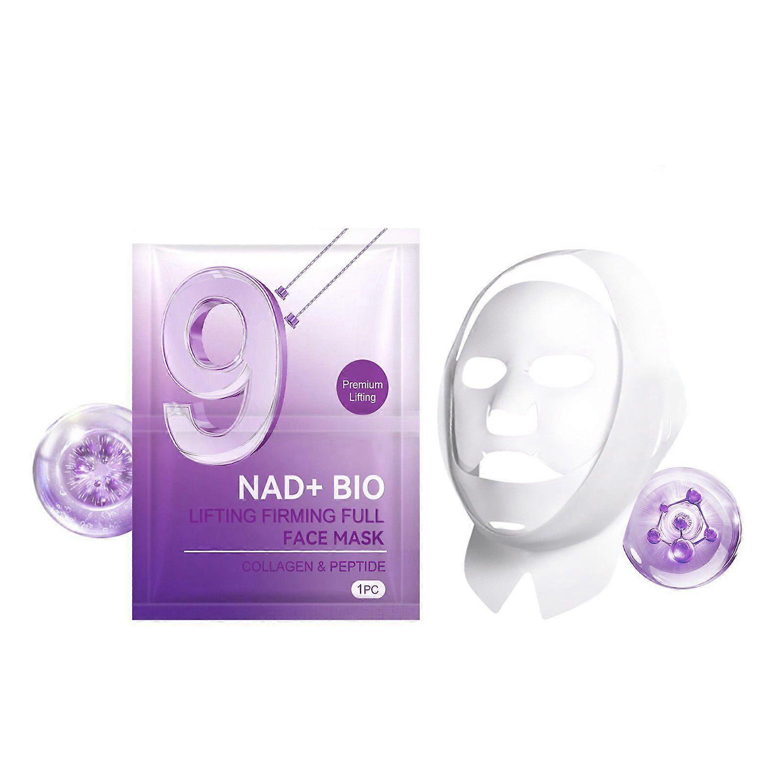 Bio Lifting Firming Full Face Mask, Bio-Collagen Real Deep Mask - Improves Double-chin, Jawline, Wrinkles, Neck Lines