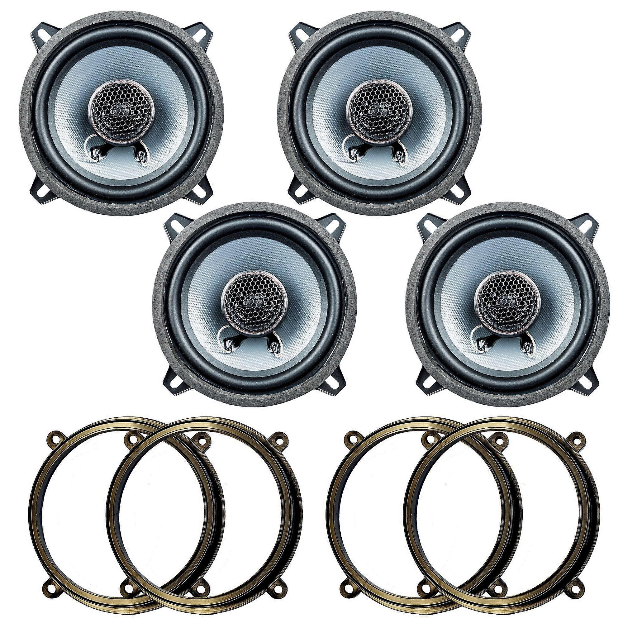 Speaker installation set suitable for Mazda 626, door front & rear incl. Adapter Rings