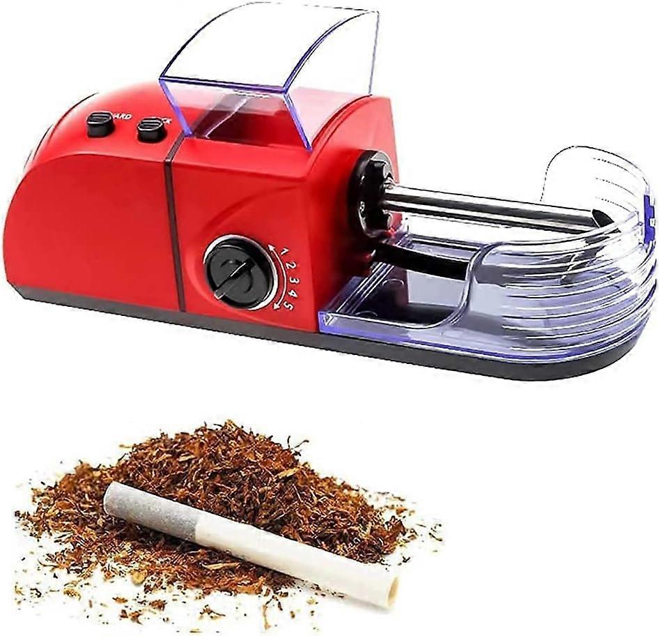 Electric Auto Cigarette Rolling Machine 8mm 110-240V EU Red