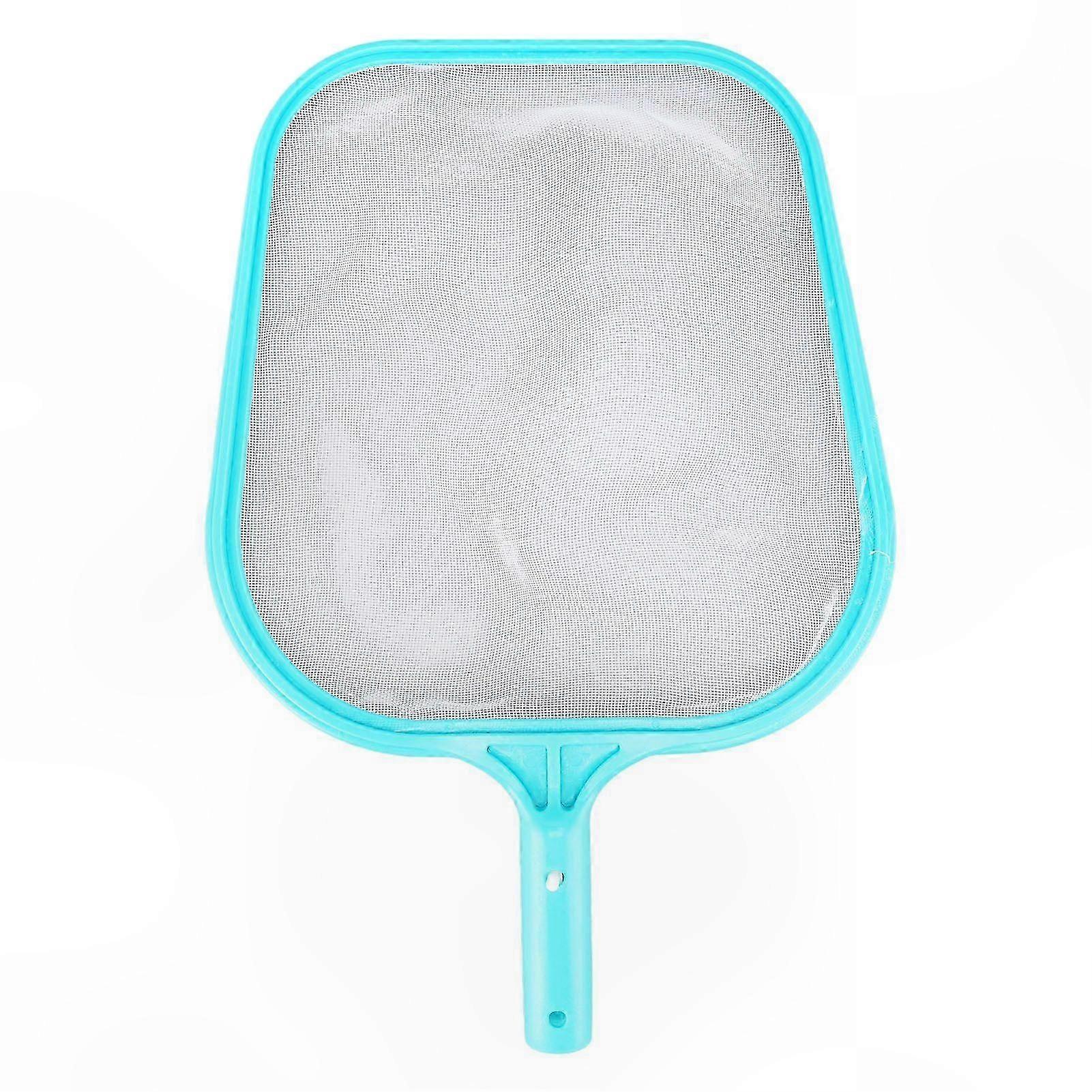 Cyan Pool Skimmer Net with Durable Nylon Mesh for Hot Tubs and Fountains Quick Cleaning Tool