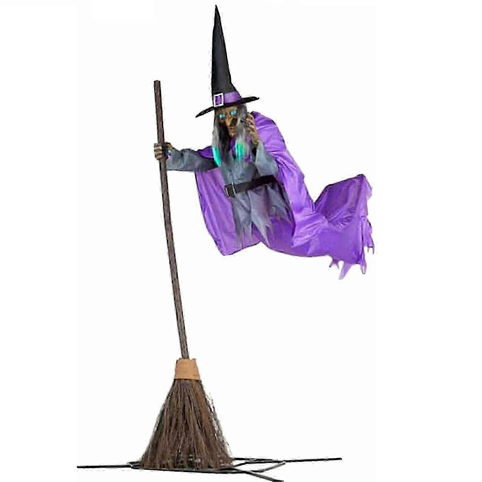 Halloween Animated Hovering Witch Animatronics Halloween Decorations Outdoor