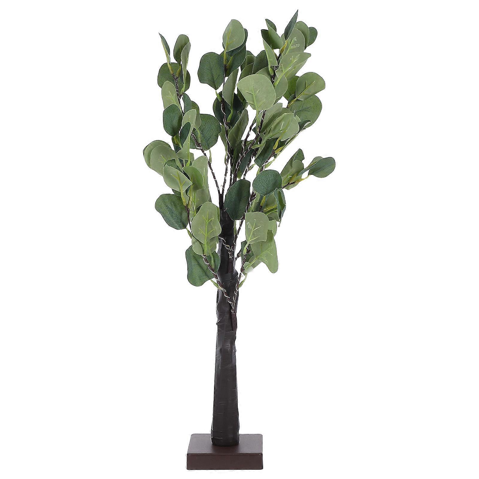 Desk Tree Lamp Eucalyptus Shape Bedside Lamp for Garden High Efficiency and Lighting 1Pack