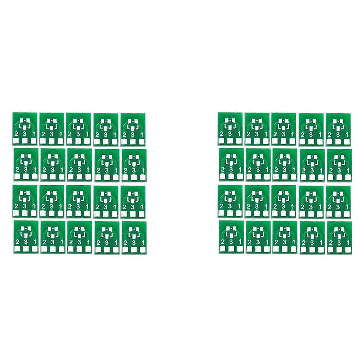 Adaptateur SOT23 SOT23-3, tour SIP3, double face, CMS, tour DIP SIP3, plaque de conversion, support IC SOT SIP, PCB
