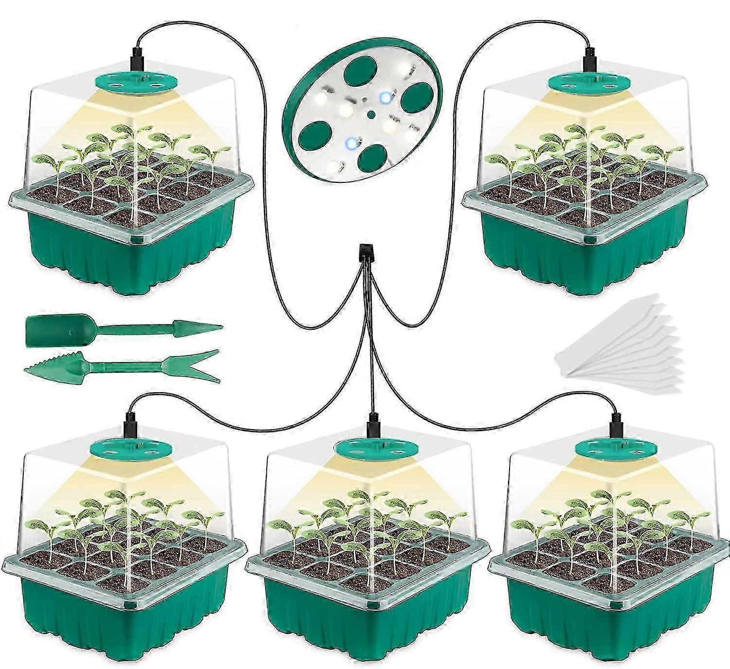 5pcs greenhouse kit with full spectrum sunlight