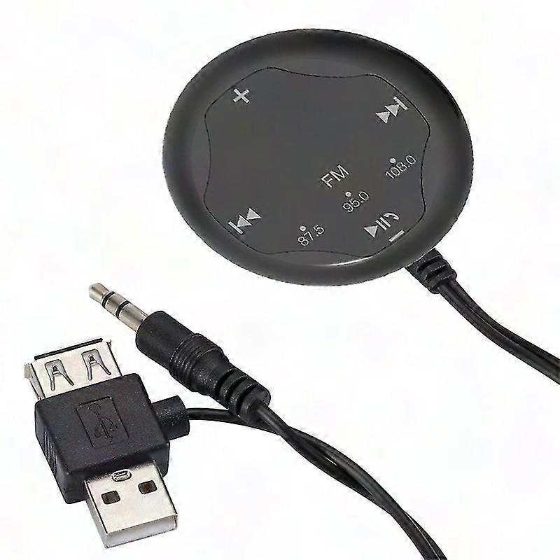 Bluetooth FM Transmitter for Car - USB Charger, AUX Input, 87.5-108MHz Radio, Hands-Free Calling, LED Display, Memory Function