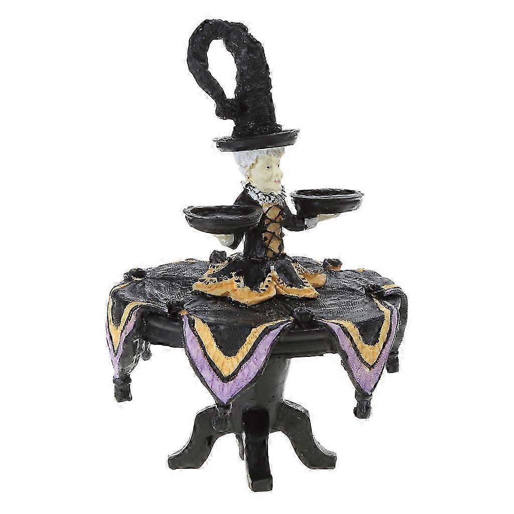 Stilvolle Halloween-Hexen-Display-Ständer-Tablett Harz-Handwerk Heimdekorationen