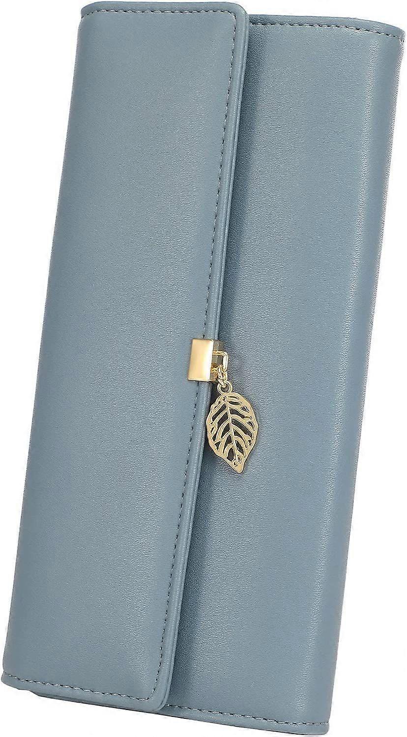 Women's PU leather wallet. Solid-colored women's wallet. Elegant women's wallet.