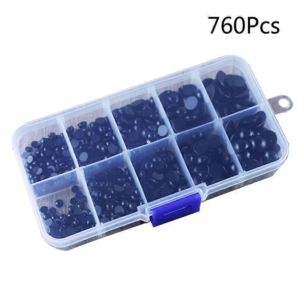 760PCS/Set Black Round Plastic Accessories for Handmade Plush Toys