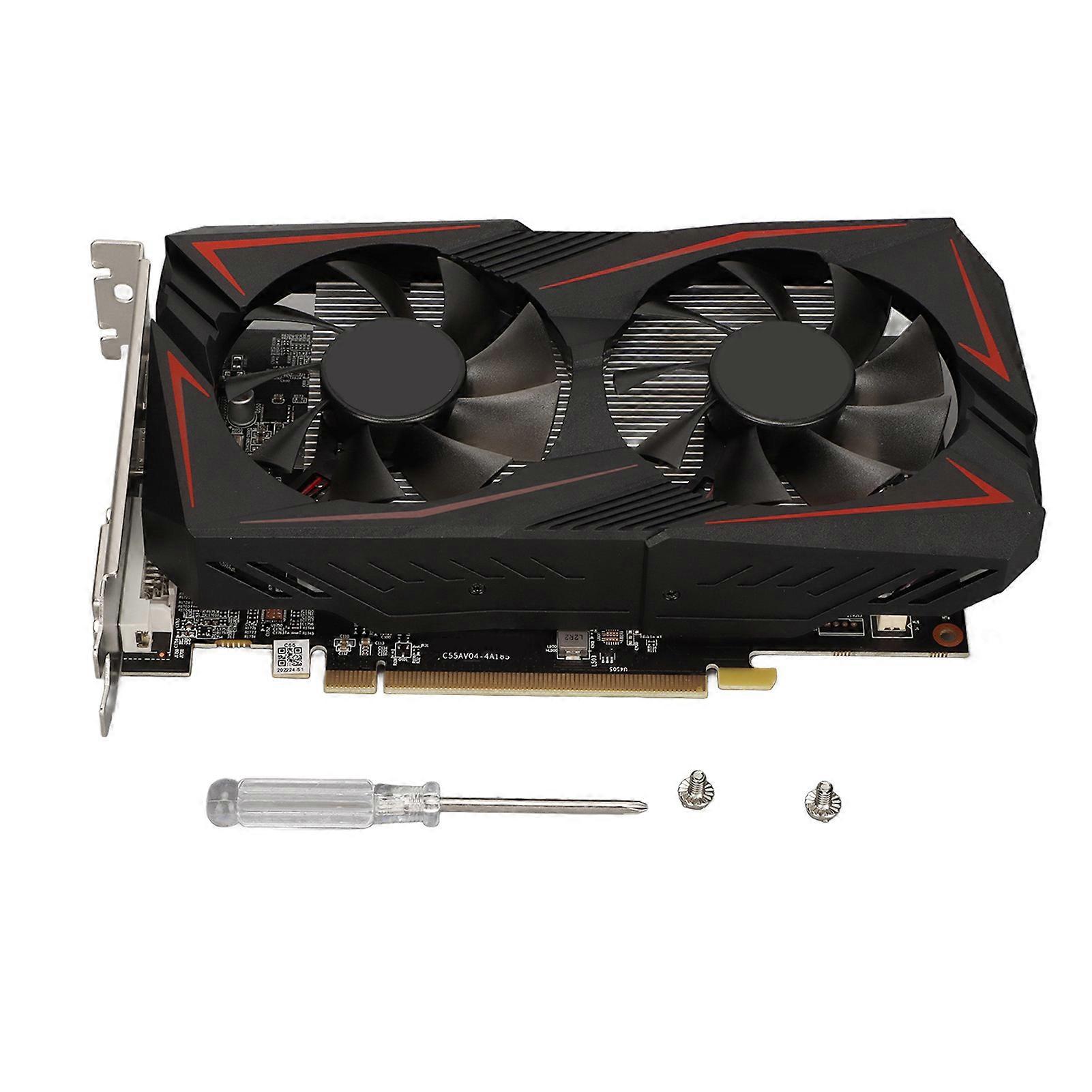 RX550 4G Graphics Card Dual Fan 128bit GDDR5 1071MHz Core 6000MHz Memory Desktop GPU