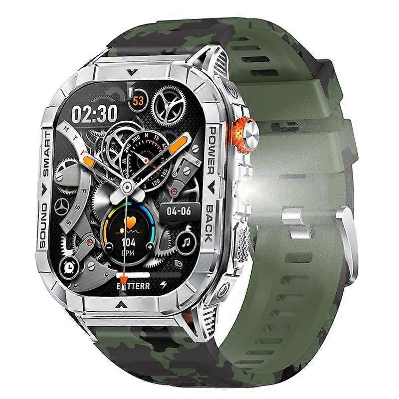 K70A Smartwatch 2.13" AMOLED HD Display 20 Sports Modes Heart Rate SpO2 Monitor IP68(Green)