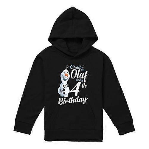 Frozen Childrens/Kids Chillin Like Olaf 4th Birthday Pullover Hoodie