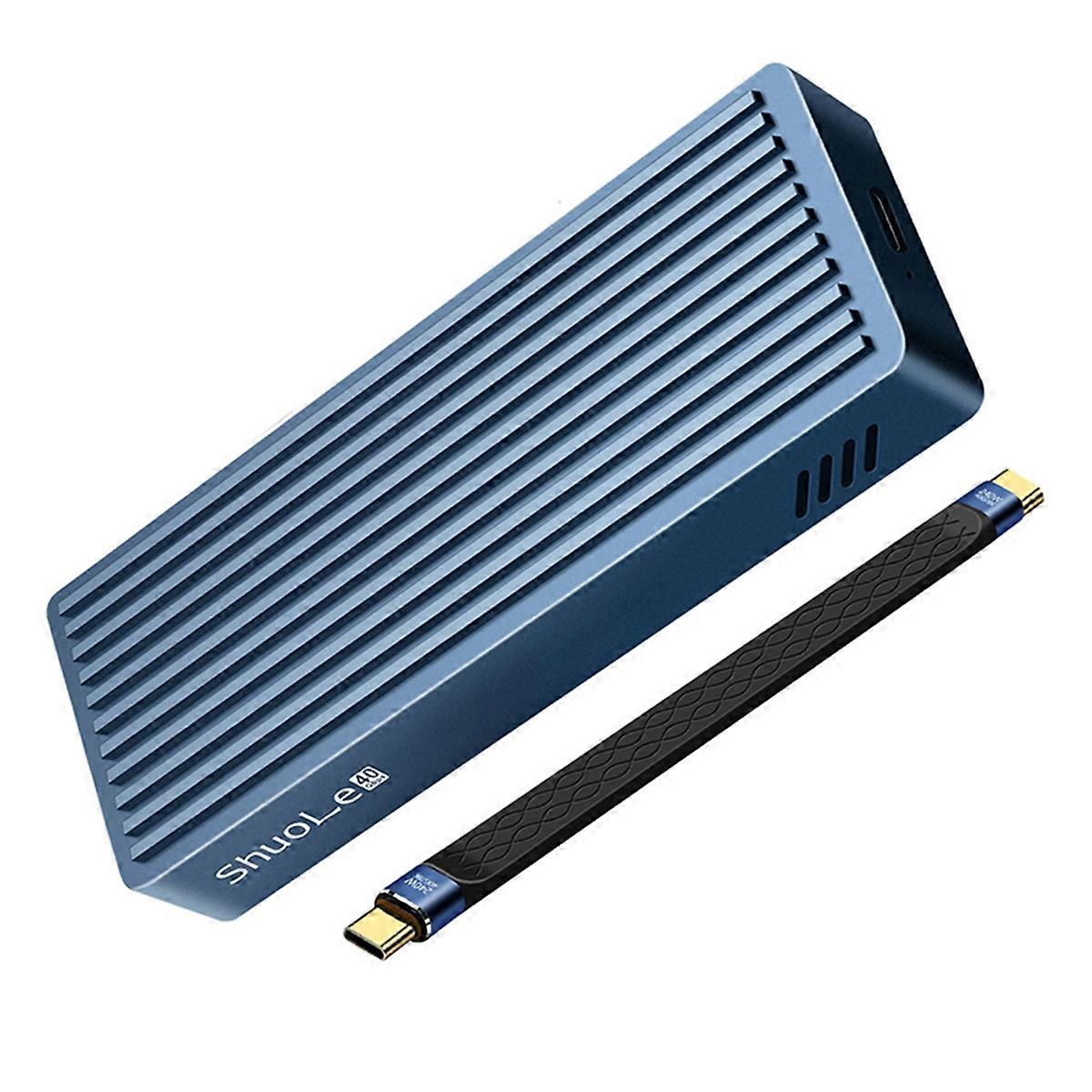 40Gbps USB 4.0 M.2 NVME SSD Enclosure for 3/4 USB-C External Drive Case Compatible with 2280/60/42/30