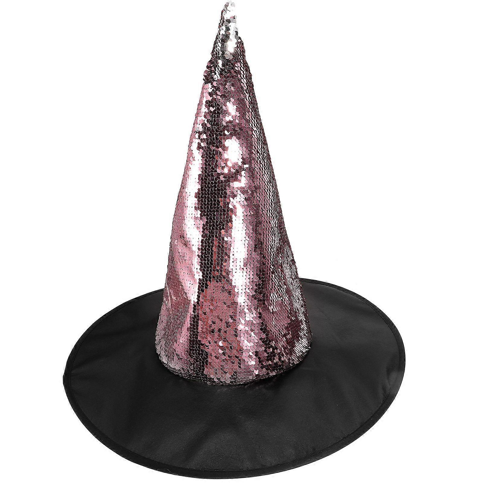 Sequin Witch Hat Cosplay Witch Hat Halloween Witch Hat Decorative Witch Hat for Party