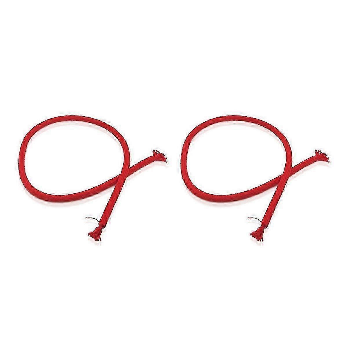 2pcs Magic Trick Rope Magic Tricks Stiff Rope Comedy Stage Magic Soft Rope Trick (Red)