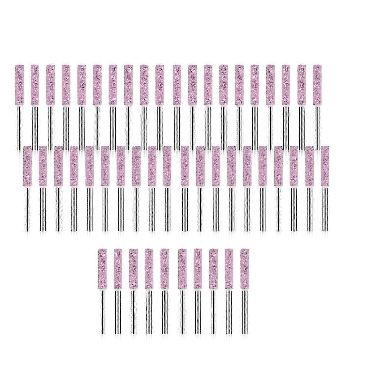 50 Pieces Burr Grinding Stone File,for Chainsaw Sharpener
