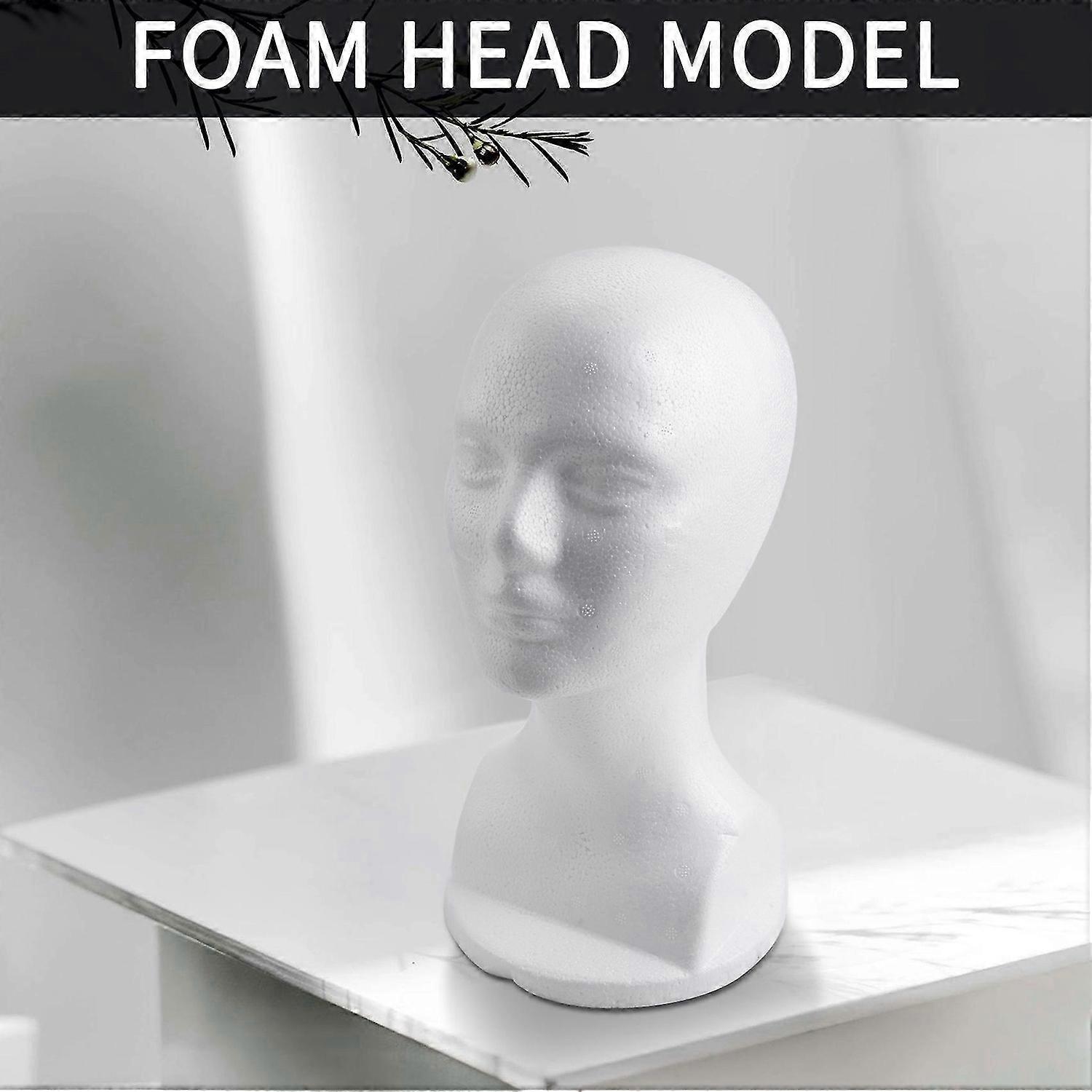 Mannequin Foam Head Model Glasses Hat Wig Display Stand