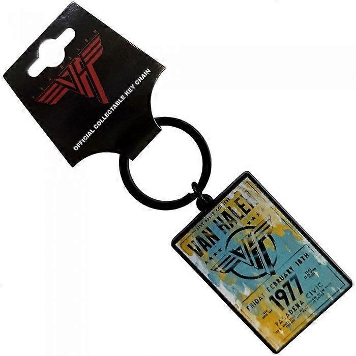 Van Halen Pasadena '77 Keyring