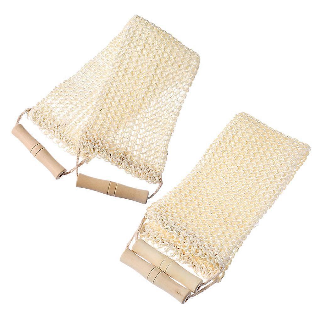 Bath Back Scrubber Sisal Double Sided Exfoliating Towel for Deep Cleaning 8Pcs