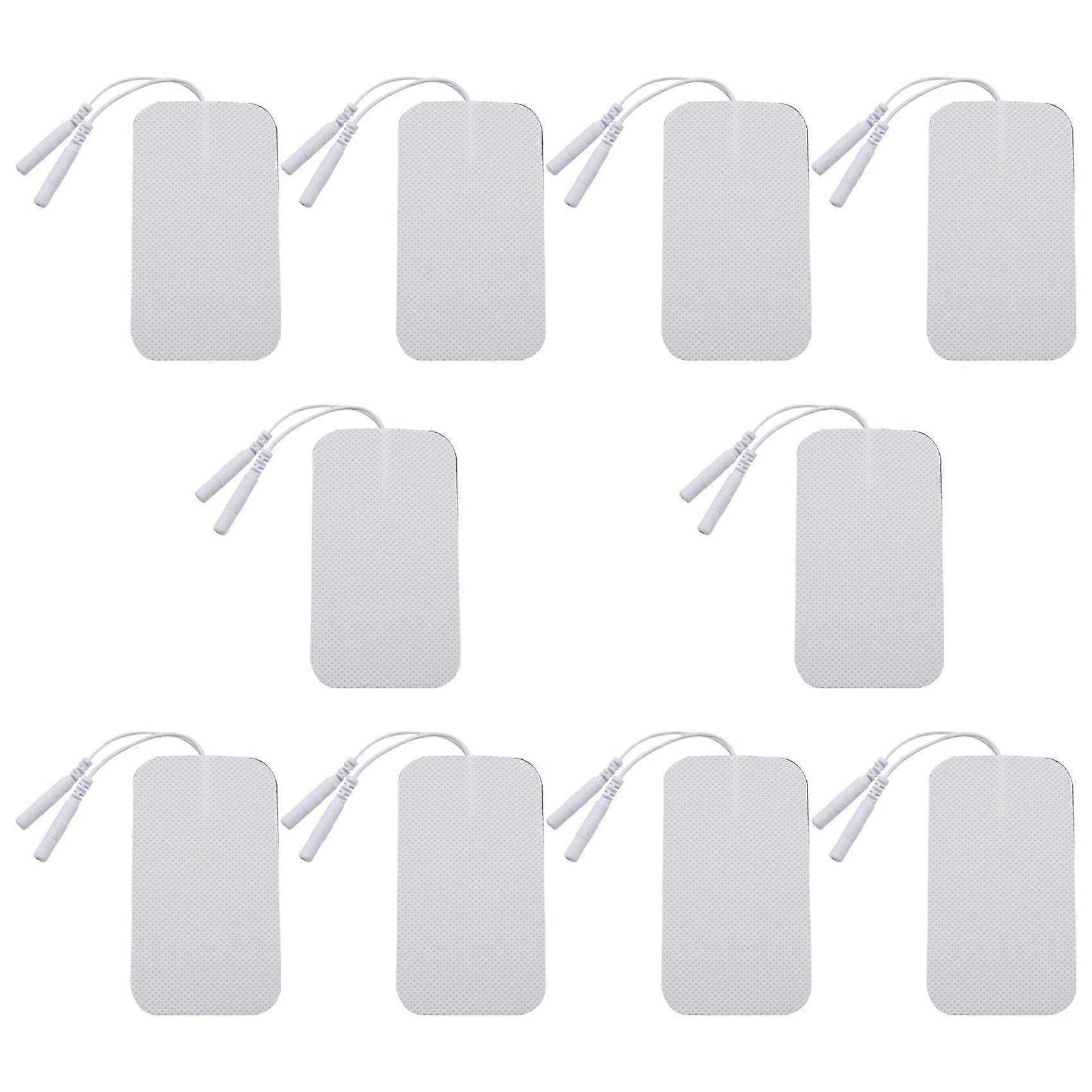 20Pcs Self-Adhesive Electrode Pads 2mm Plug Gel for Tens Acupuncture Electrotherapy Massager Stimul