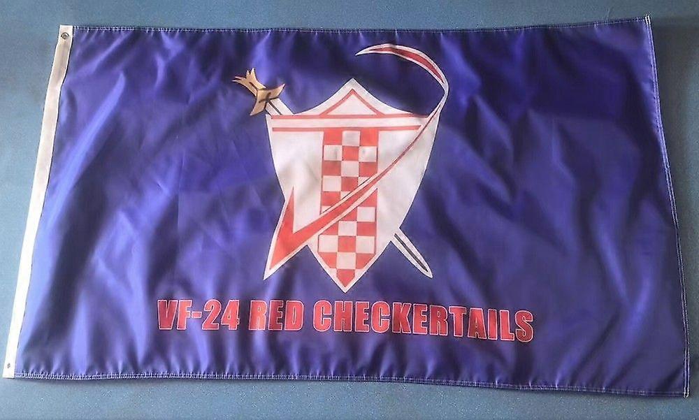 USN VF-24 Red Checkertails Drapeau unilatéral