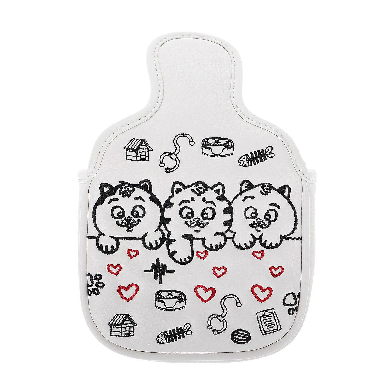 Golf Driver Putter Cover with Cute Cat Design for Protection PU