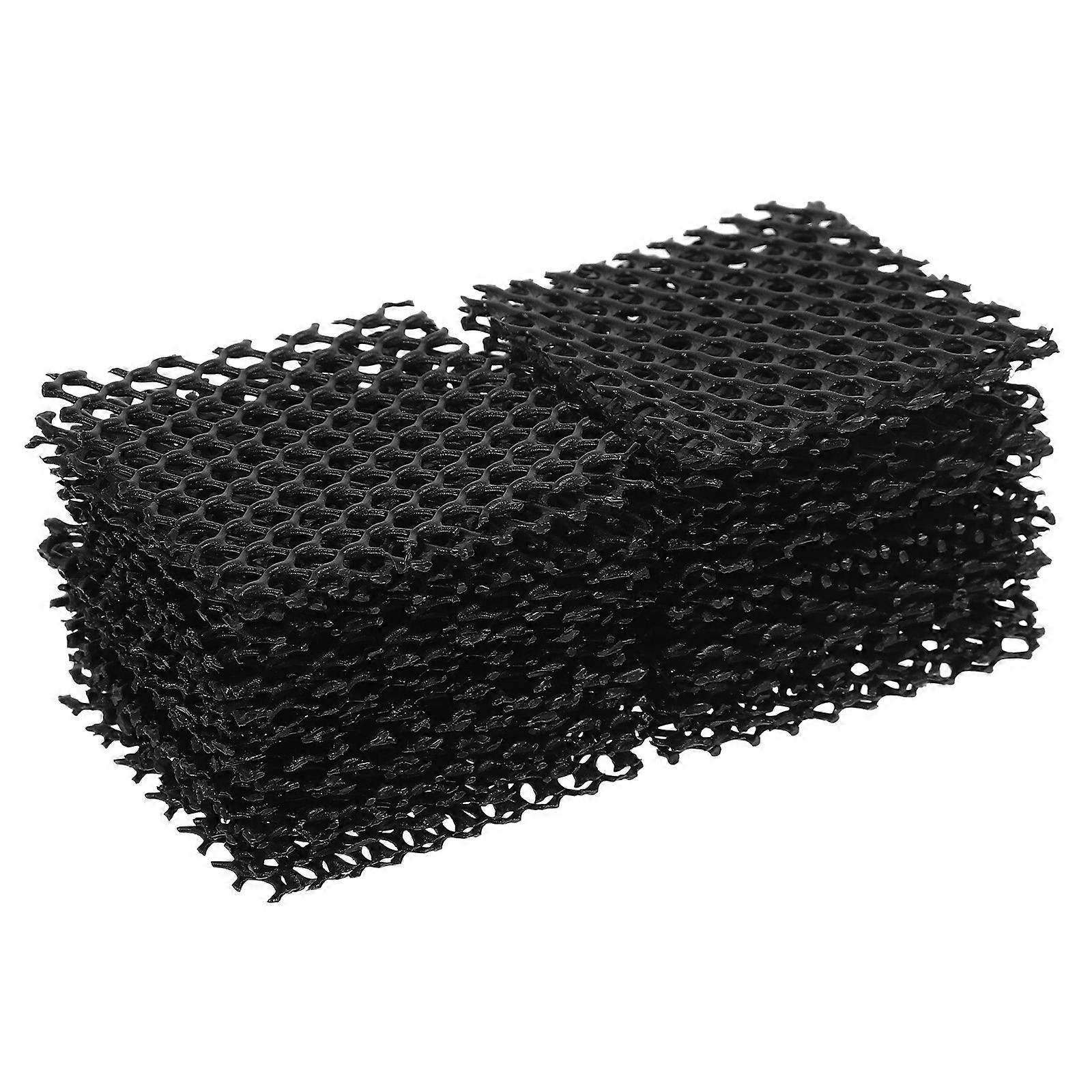 Black Plant Pot Bottom Grid Mesh Pad for Drainage Control 200Pcs