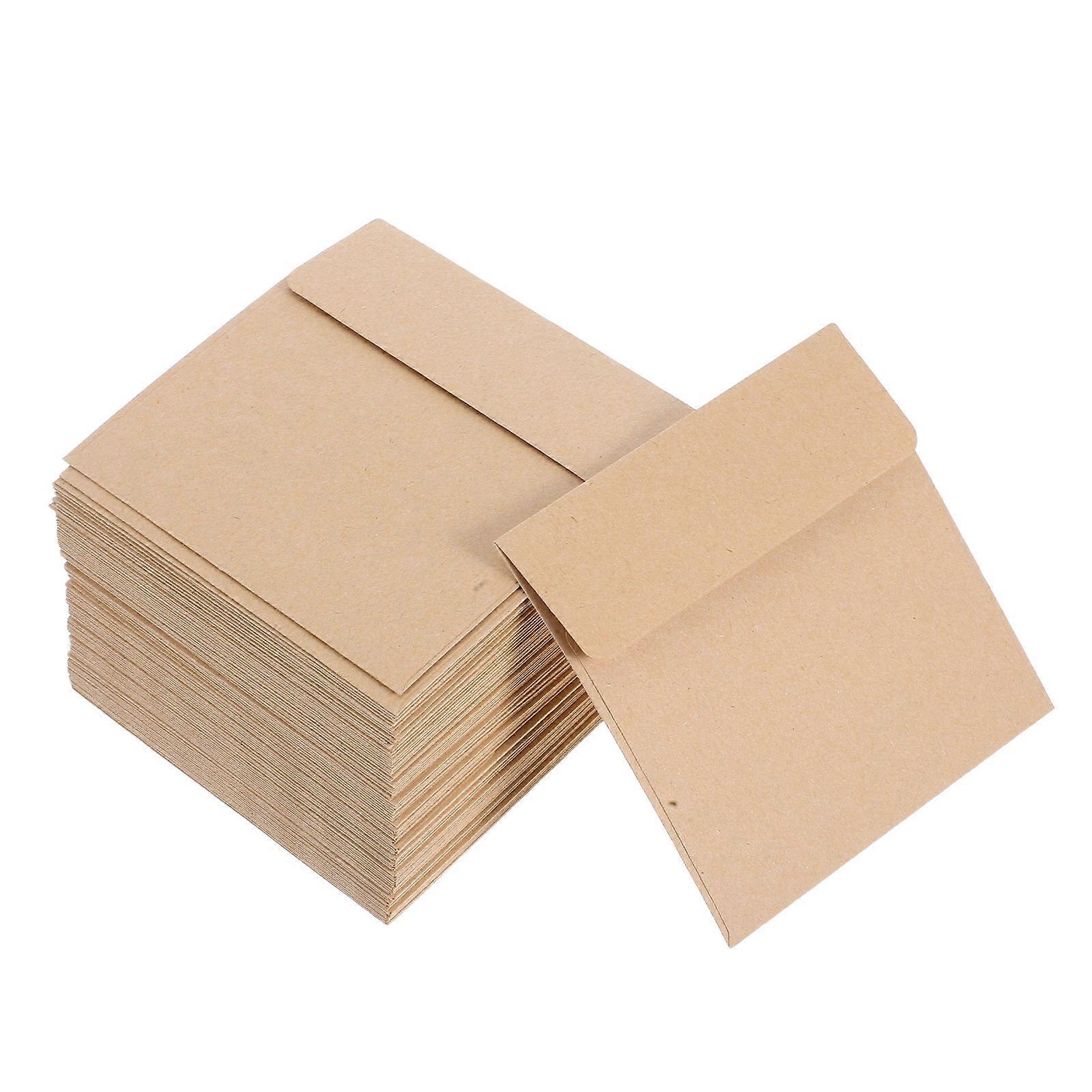 Khaki Small Packets Paper Small Envelopes for Storage Use 300Pcs