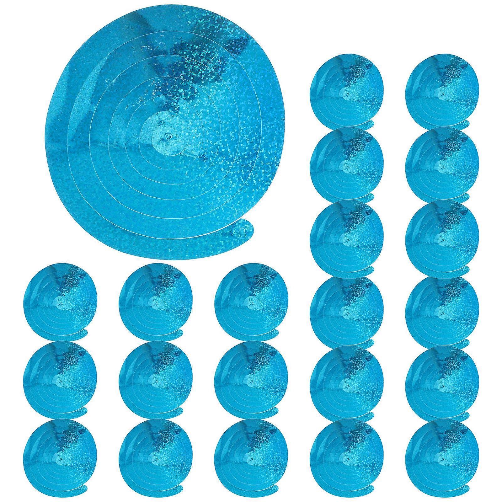 Hanging Party Decorations Spiral Party Swirl Decoration for Party Blue Pvc Decoration 30Pcs
