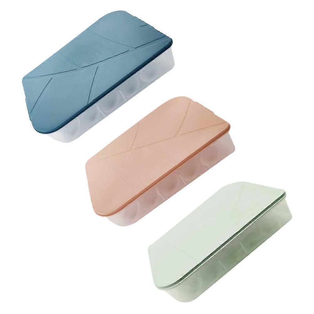 Egg Storage Tray PP for Household Kitchenware 3Pcs Egg Storage Boxes