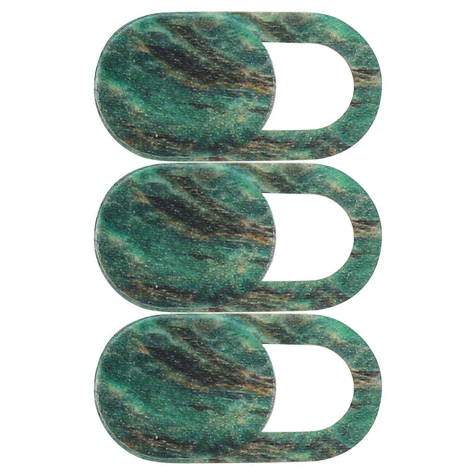 Webcam Cover Slide Phone Privacy Lens Protectors Daily Use Privacy Security Green Plastic 3Pcs