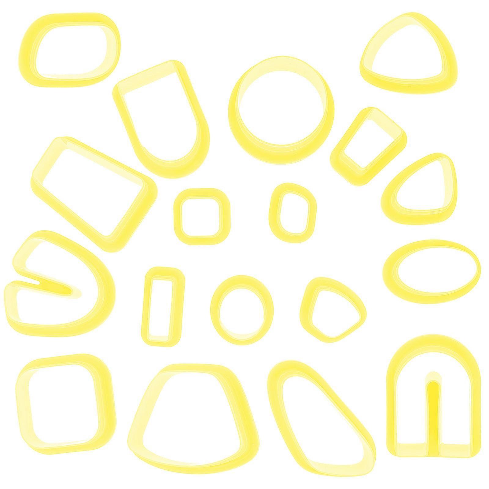 Earring Making Supplies 18Pcs Yellow Plastic DIY Supply for Unique