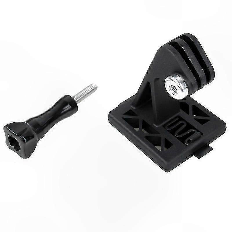 Action Camera Helmet Mount Base with NVG Tactical Accessory in Black and Tan
