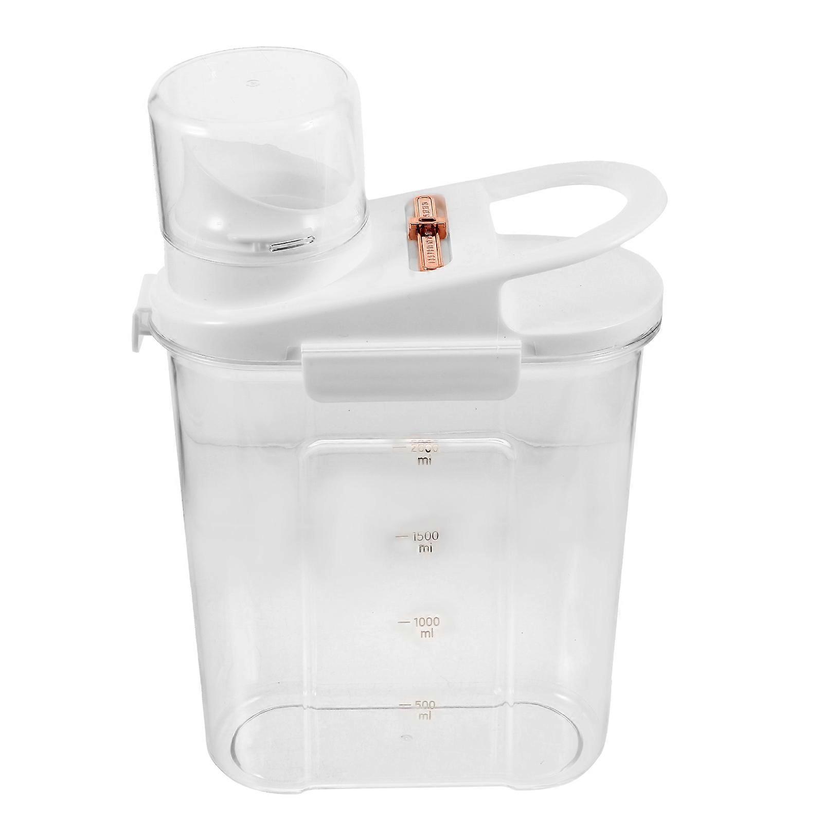 Washing Powder Storage Bottle Laundry Detergent Dispenser for Storage Use