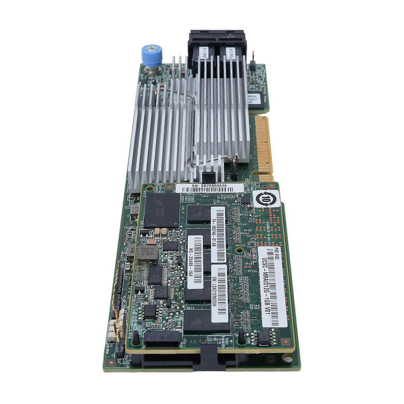 UCSC MRAID12G SAS RAID Module 1GB Cache 12G RAID Controller Card Disk Array Card Supports for JBOD RAID 0 1 10 5 6 50 60