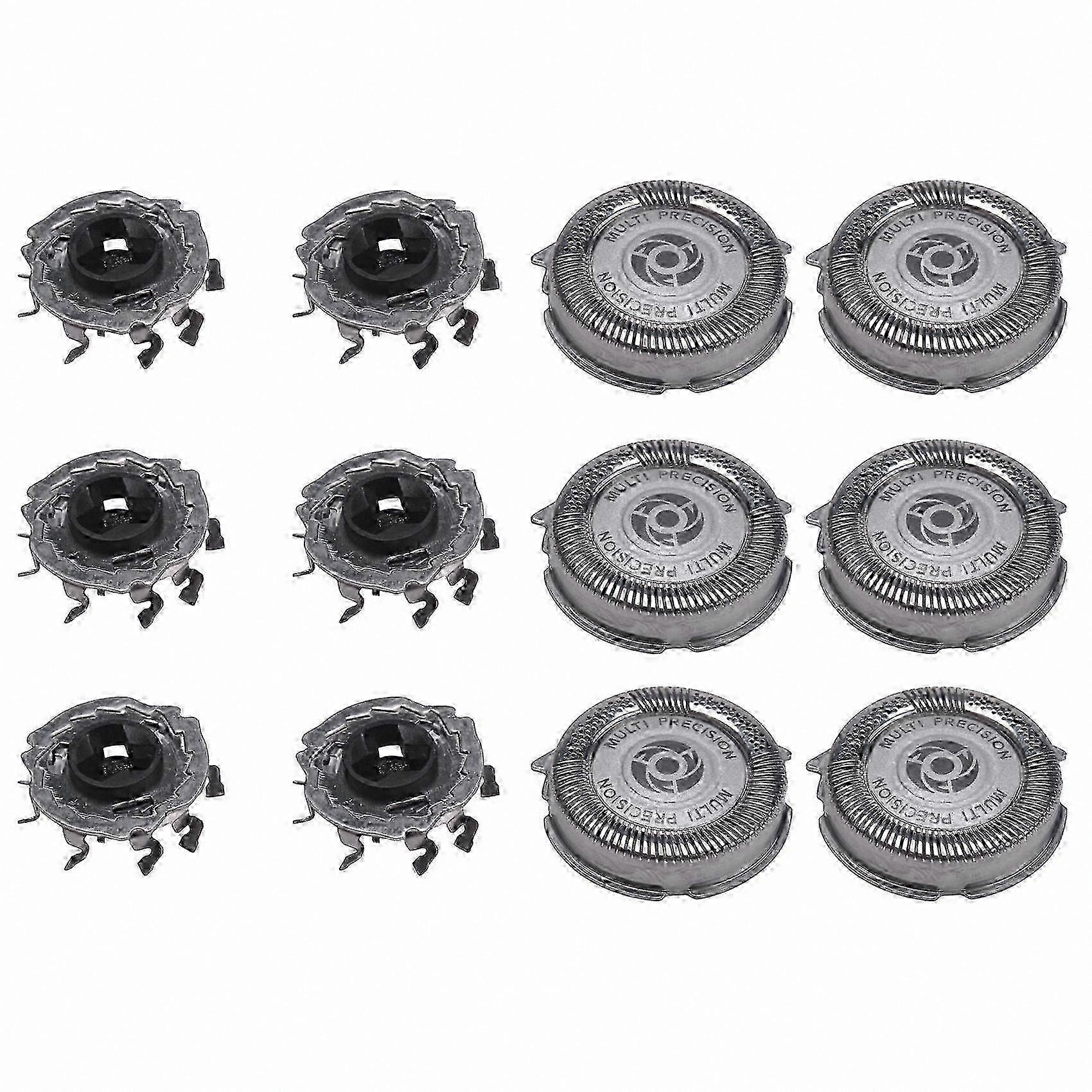 6-Pack MultiPrecision Blade Heads for Series 5000 Electric Shavers, Compatible with S5000 S5420 S5380 S5351 Models
