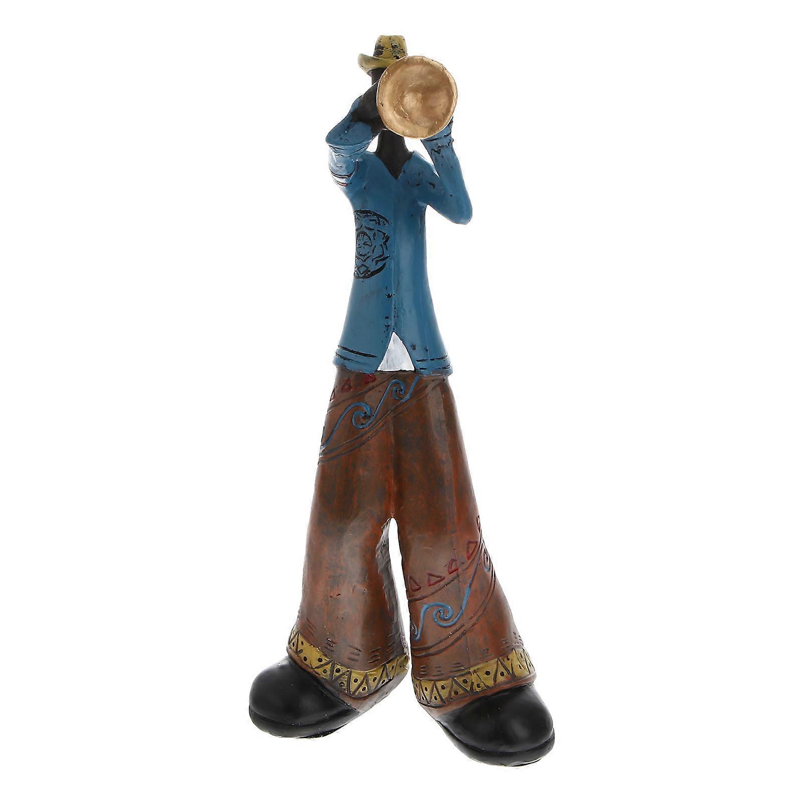 Band Figure Adornment Resin Statue for Decor Cabinet Ornament